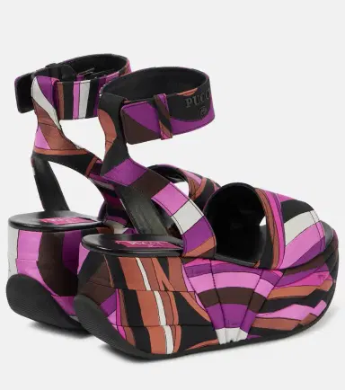 PUCCI Pucciami Iride satin platform sandals | Thumbnail 4 PUCCI Pucciami Iride satin platform sandals | Thumbnail 4