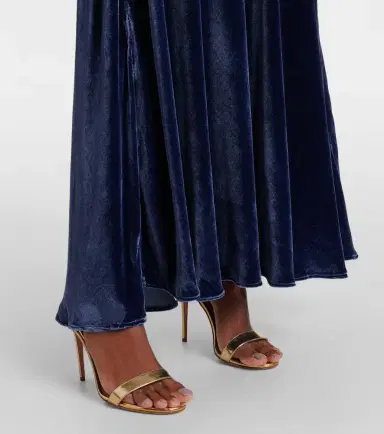 Rixo Emery velvet maxi dress | Thumbnail 4