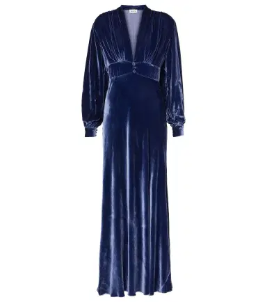 Rixo Emery velvet maxi dress | Thumbnail 1