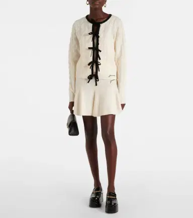 Ganni Wool and cashmere miniskirt | Thumbnail 2