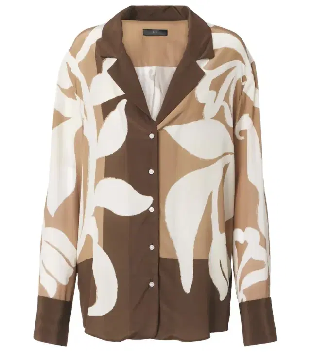 SIR Portia silk satin pajama shirt