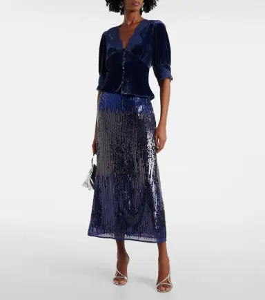 Rixo Kelly sequined midi skirt | Thumbnail 3 Rixo Kelly sequined midi skirt | Thumbnail 3