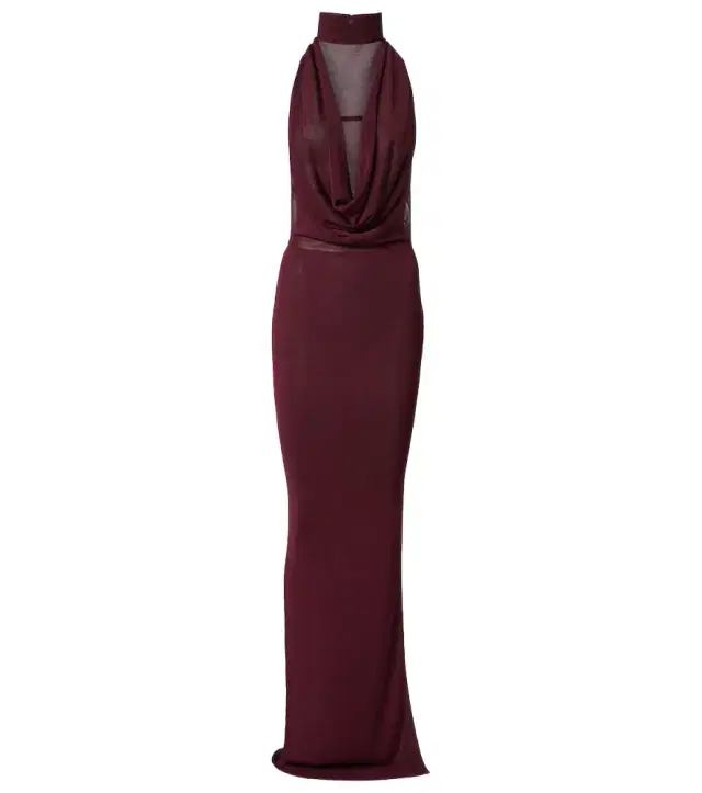 Aya Muse Draped halterneck gown