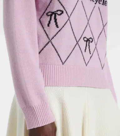Ganni Logo intarsia wool-blend sweater | Thumbnail 3