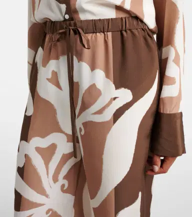 SIR Portia printed silk satin wide-leg pants | Thumbnail 4