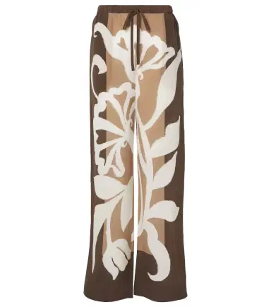 SIR Portia printed silk satin wide-leg pants | Thumbnail 1