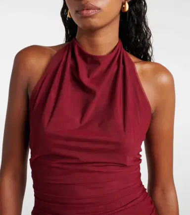 SIR Toni halterneck mesh minidress | Thumbnail 2