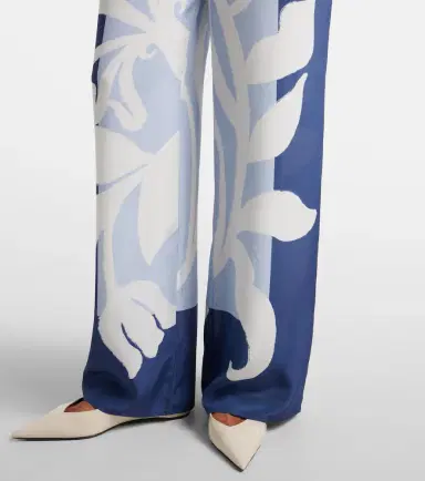 SIR Sorrento printed silk satin wide-leg pants | Thumbnail 2