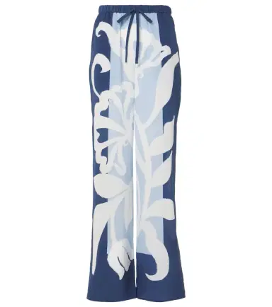 SIR Sorrento printed silk satin wide-leg pants | Thumbnail 1