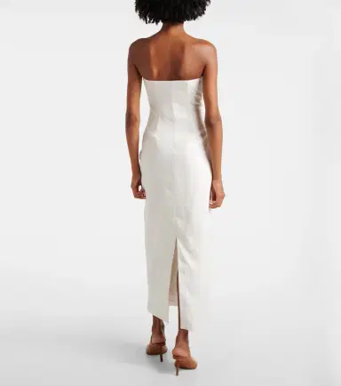 SIR Evalita linen bustier maxi dress | Thumbnail 2