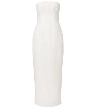 SIR Evalita linen bustier maxi dress | Thumbnail 1