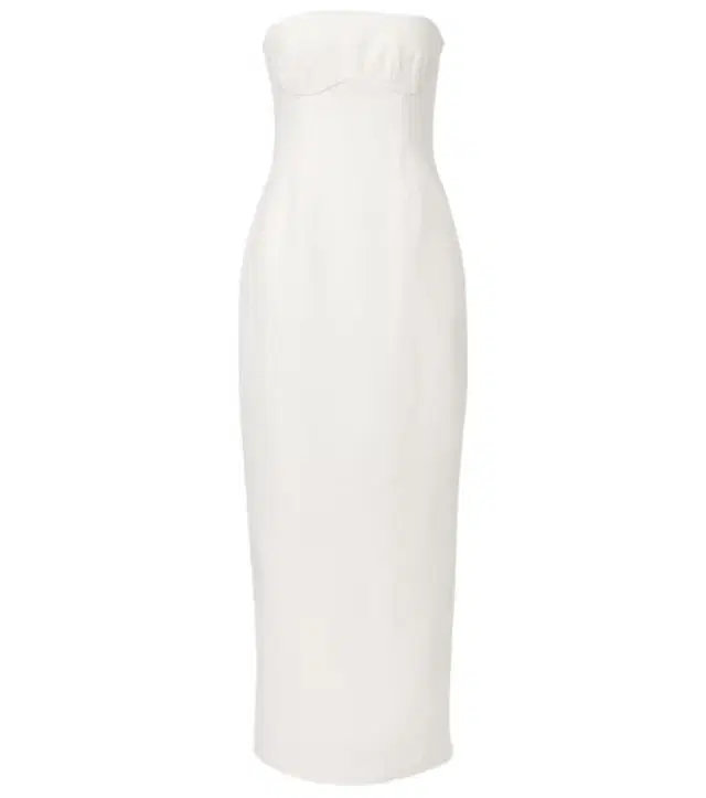 SIR Evalita linen bustier maxi dress
