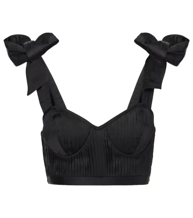 Poupette St Barth Carla halterneck crop top