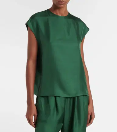 Asceno Dasha silk twill top | Thumbnail 2
