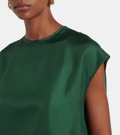 Asceno Dasha silk twill top | Thumbnail 4