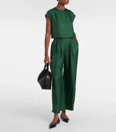 Asceno Dasha silk twill top | Thumbnail 5
