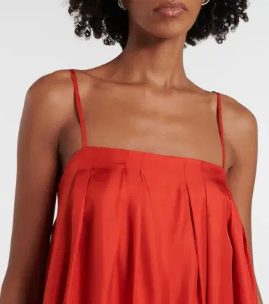 ASCENO Heather silk twill maxi dress | Thumbnail 2