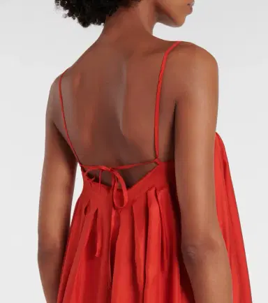 ASCENO Heather silk twill maxi dress | Thumbnail 3