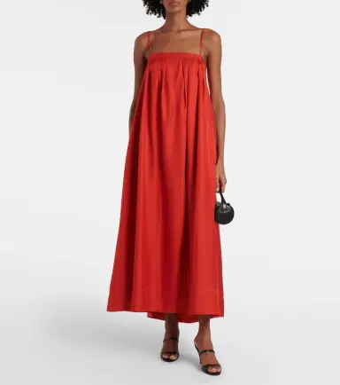 ASCENO Heather silk twill maxi dress | Thumbnail 5