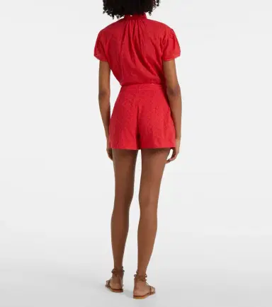 Poupette St Barth Chantal broderie anglaise cotton shorts | Thumbnail 2