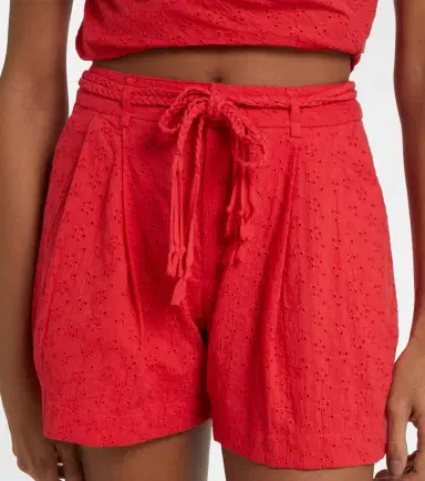 Poupette St Barth Chantal broderie anglaise cotton shorts | Thumbnail 4