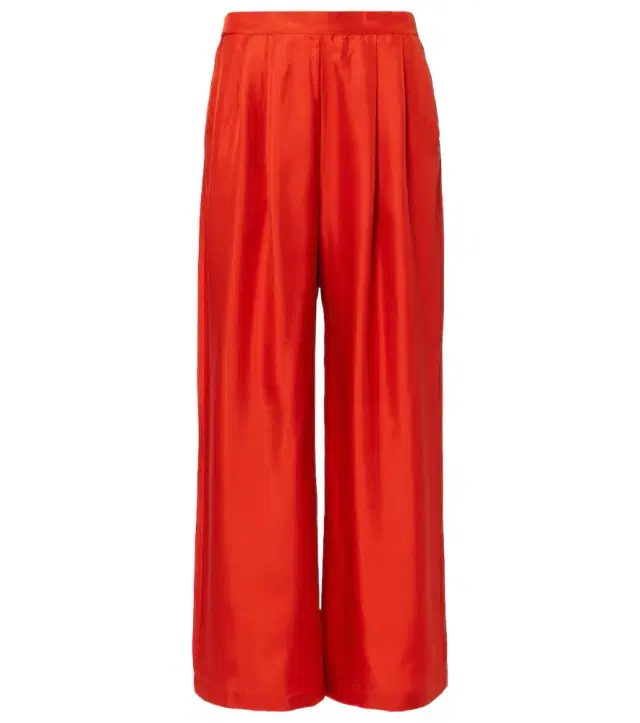 ASCENO Isola silk twill wide-leg pants