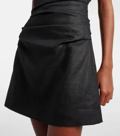 SIR Halter neck linen minidress | Thumbnail 5