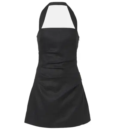 SIR Halter neck linen minidress | Thumbnail 1
