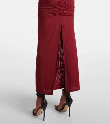 SIR Toni ruched mesh maxi dress | Thumbnail 2