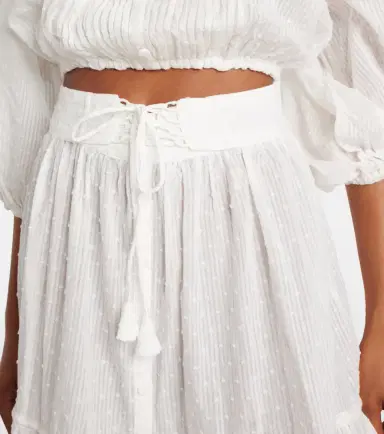 Poupette St Barth Tiered cotton maxi skirt | Thumbnail 5