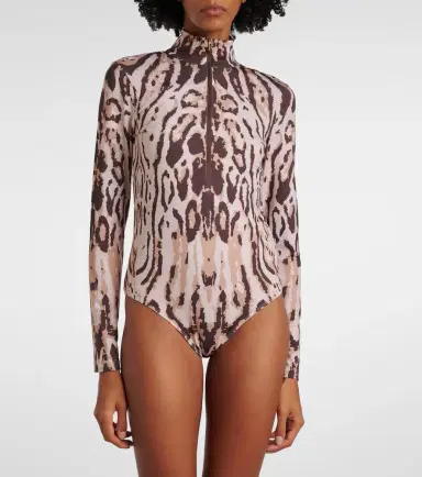 Bogner Viviane animal-print jersey bodysuit | Thumbnail 3