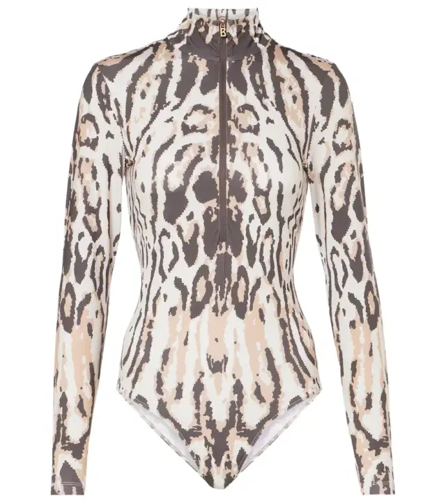 Bogner Viviane animal-print jersey bodysuit