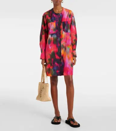 Eres Galaxie cotton and silk shirt dress | Thumbnail 3