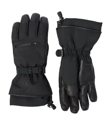 Bogner Adriano leather-trimmed ski gloves | Thumbnail 1