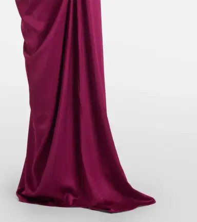 Alex Perry Draped satin crêpe bustier gown | Thumbnail 2