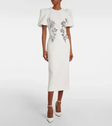 Rebecca Vallance Bridal Lucilla embellished midi dress | Thumbnail 2