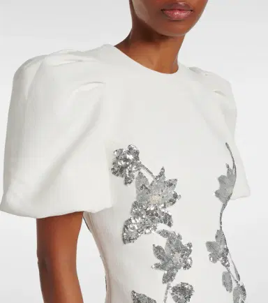 Rebecca Vallance Bridal Lucilla embellished midi dress | Thumbnail 6