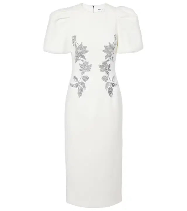 Bridal Lucilla embellished midi dress