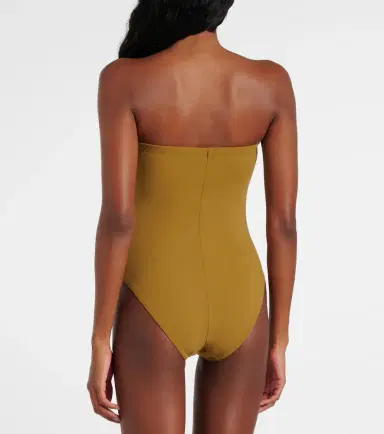Karla Colletto Gathered bandeau swimsuit | Thumbnail 2