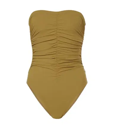 Karla Colletto Gathered bandeau swimsuit | Thumbnail 1