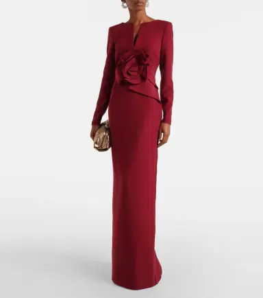 Roland Mouret Floral-appliqué crêpe gown | Thumbnail 2 Roland Mouret Floral-appliqué crêpe gown | Thumbnail 2