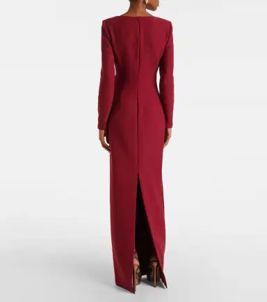 Roland Mouret Floral-appliqué crêpe gown | Thumbnail 3 Roland Mouret Floral-appliqué crêpe gown | Thumbnail 3