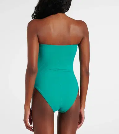 Karla Colletto Gathered strapless swimsuit | Thumbnail 2