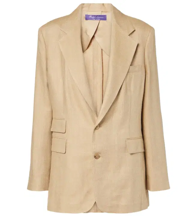 Ralph Lauren Collection Russel silk and linen blazer