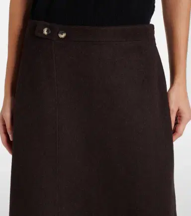 Proenza Schouler White Label Adrian wool-blend midi skirt | Thumbnail 4