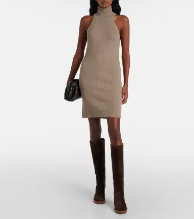 Lisa Yang Carmen ribbed-knit cashmere minidress | Thumbnail 4
