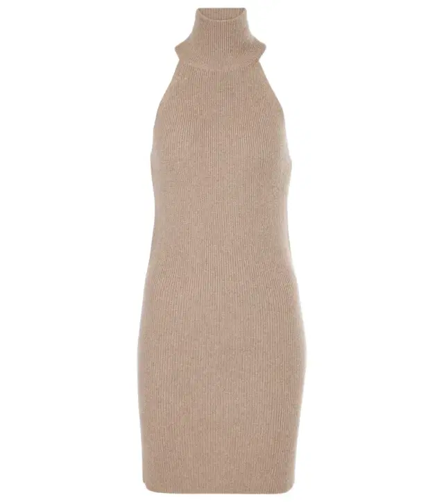 Lisa Yang Carmen ribbed-knit cashmere minidress