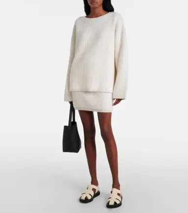 Lisa Yang Imogen knitted cashmere miniskirt | Thumbnail 3