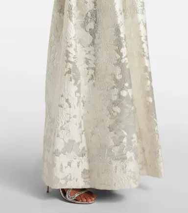 Simkhai Octavia lamé jacquard corset gown | Thumbnail 2