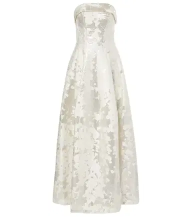 Simkhai Octavia lamé jacquard corset gown | Thumbnail 1